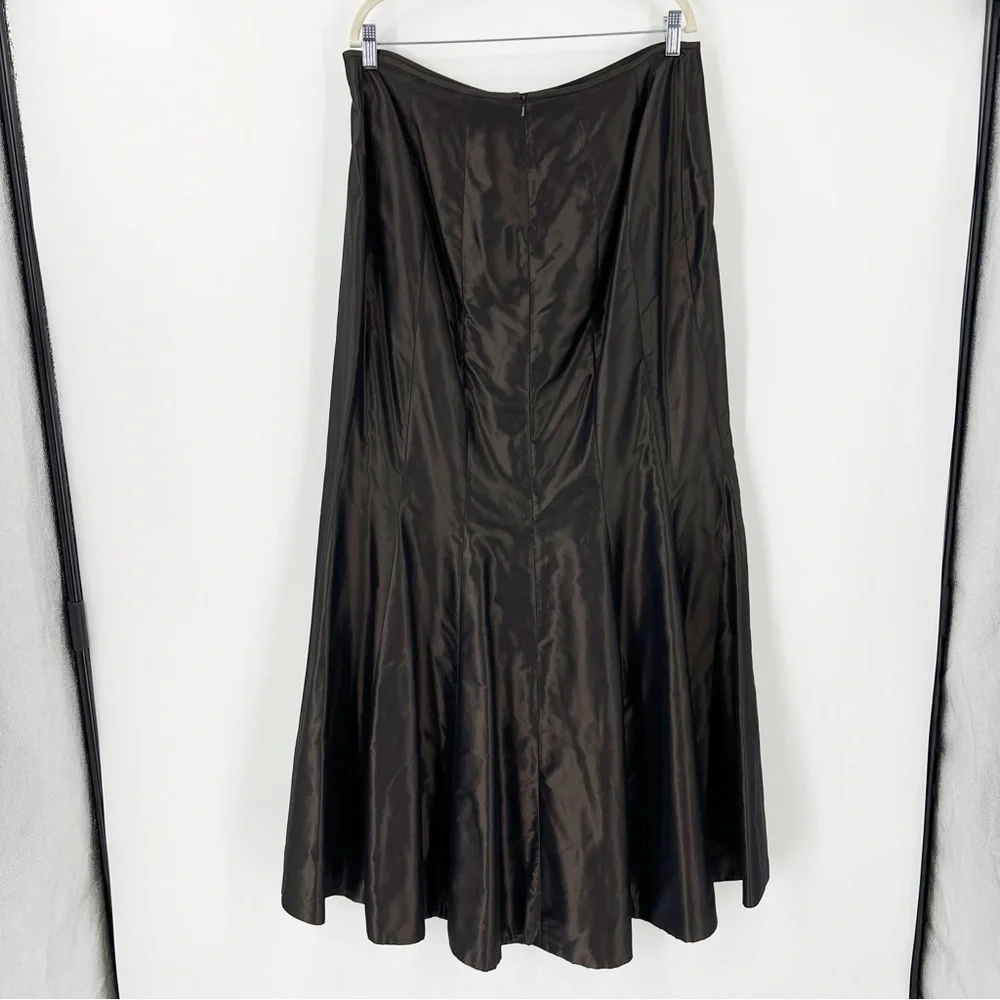 Carmen Marc Valvo 2 Piece MOTB Elegant Evening Wedding Attire Brown 16 - Picture 11 of 14